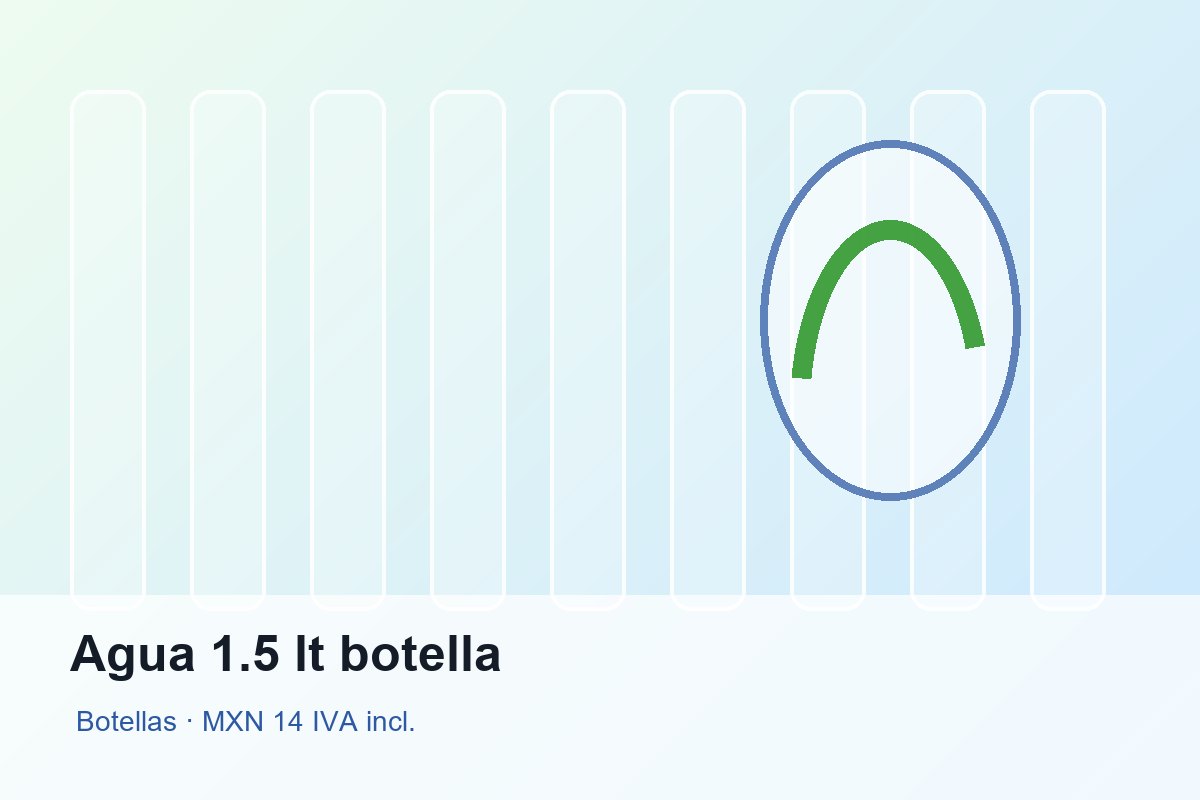 Agua 1.5 lt botella de Purificadora Agua Clara