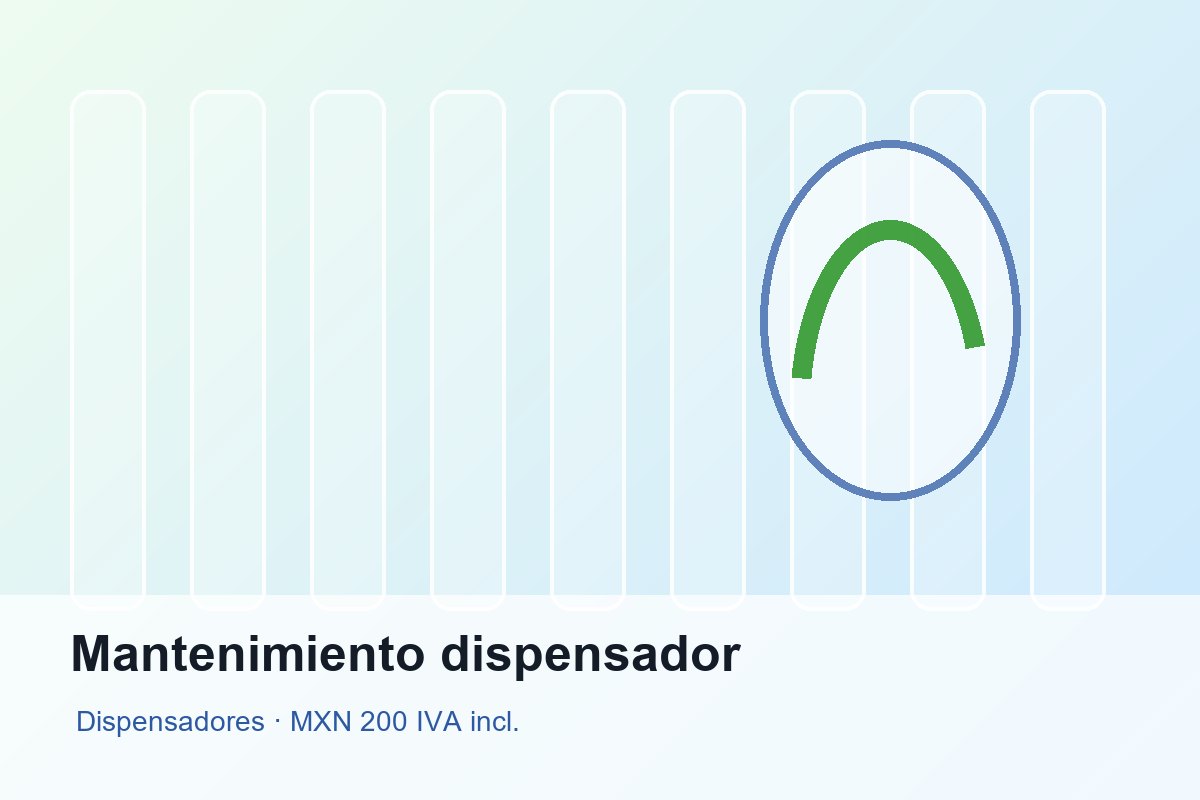Mantenimiento dispensador de Purificadora Agua Clara
